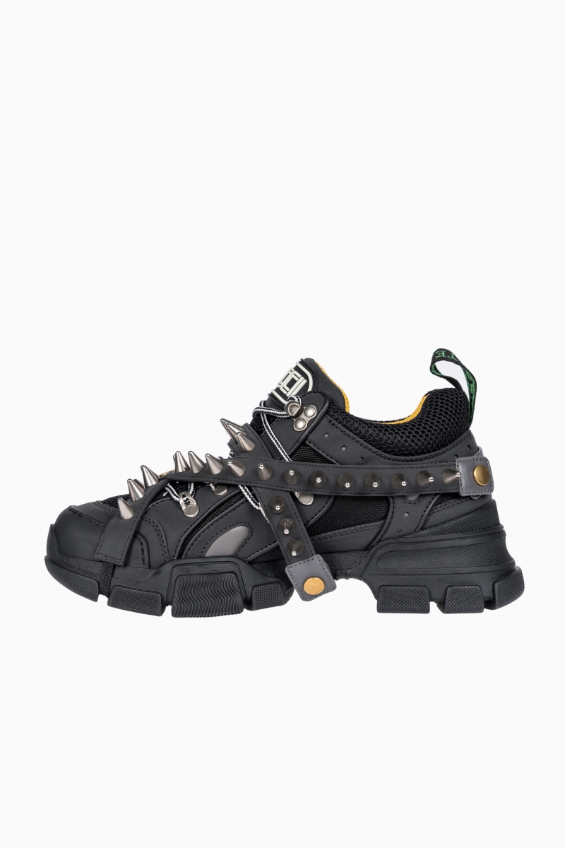 GUCCI FLASHTREK MAN SNEAKERS WITH REMOVABLE SPIKES - ModaVerse