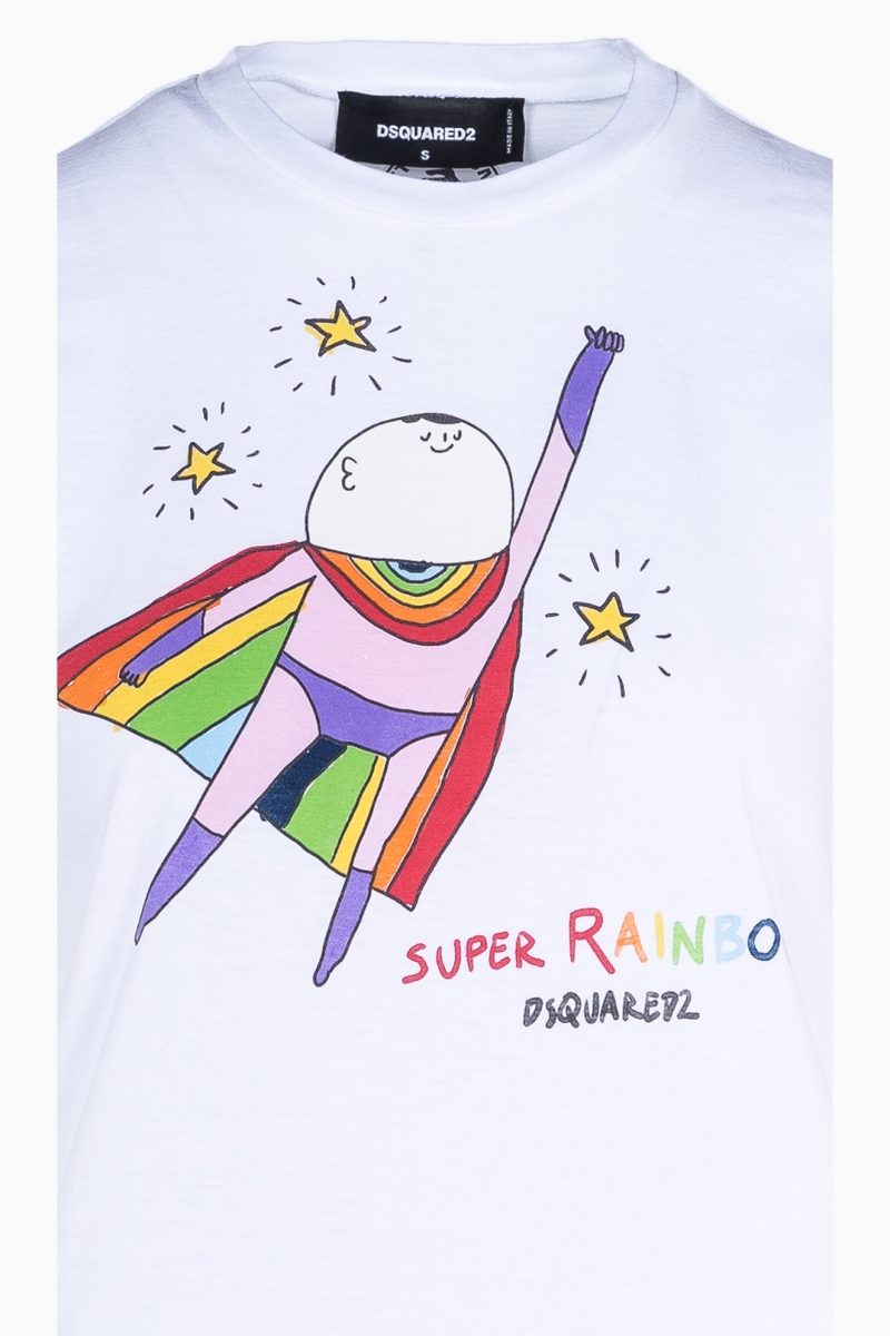 CAMISETA DSQUARED2 SUPER RAINBOW RENNY MUJER