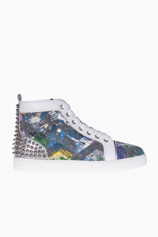 CHRISTIAN LOUBOUTIN HIGH-TOP SPIKES HERREN SNEAKERS
