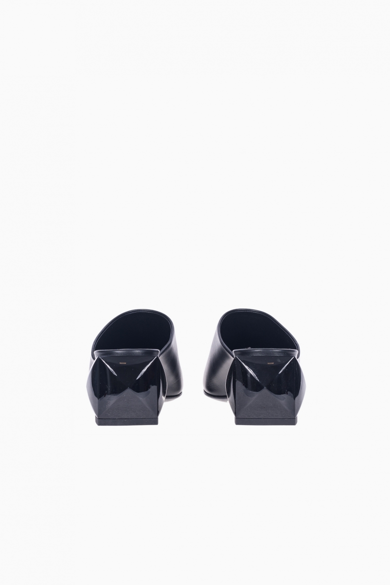 ZAPATOS MULE MEDOR CON TACHUELAS PARA MUJER DE HERMES