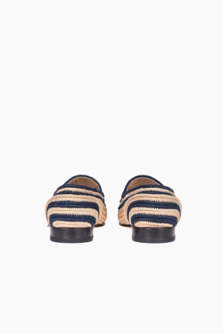 GUCCI LOAFER AUS HORSEBIT-RAFFIA