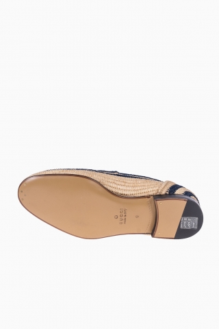 GUCCI LOAFER AUS HORSEBIT-RAFFIA