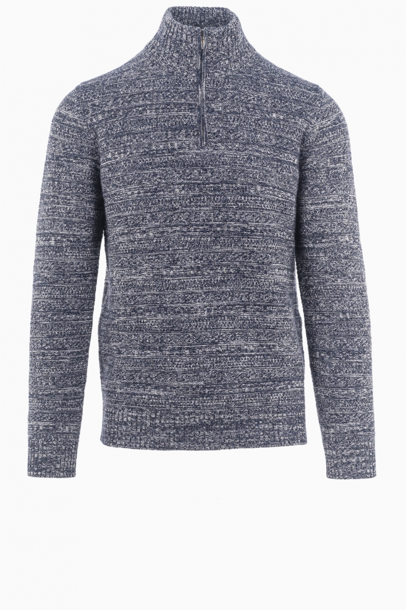 JERSEY DE CUELLO ALTO PARA HOMBRE LORO PIANA DE CASHMERE CON MEDIA CREMALLERA