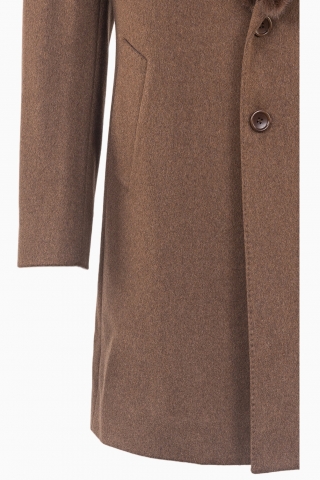 ABRIGO HOMBRE BLANCO PIEL SINTÉTICA 2 BOTONES FABRICADO EN ITALIA