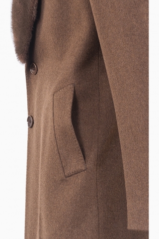 ABRIGO HOMBRE BLANCO PIEL SINTÉTICA 2 BOTONES FABRICADO EN ITALIA