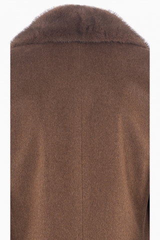 ABRIGO HOMBRE BLANCO PIEL SINTÉTICA 2 BOTONES FABRICADO EN ITALIA