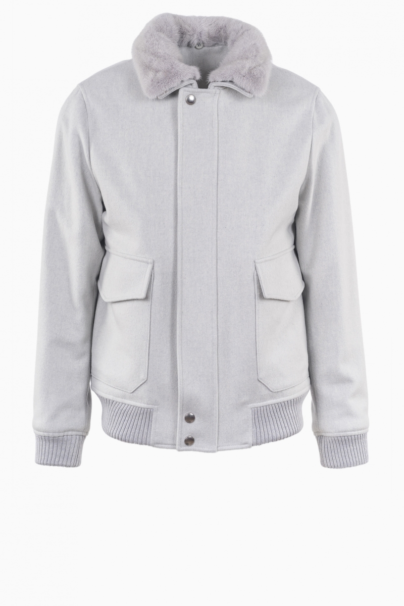 CHAQUETA FABRICADA EN ITALIA PIEL SINTÉTICA LORO PIANA