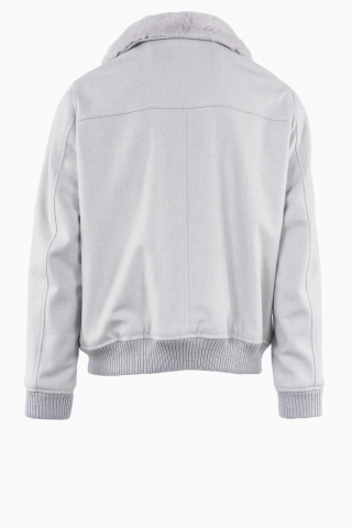 CHAQUETA FABRICADA EN ITALIA PIEL SINTÉTICA LORO PIANA