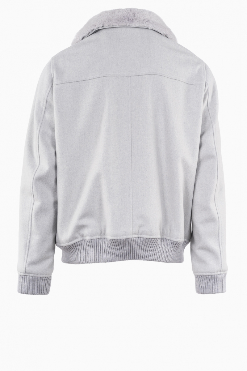 CHAQUETA FABRICADA EN ITALIA PIEL SINTÉTICA LORO PIANA