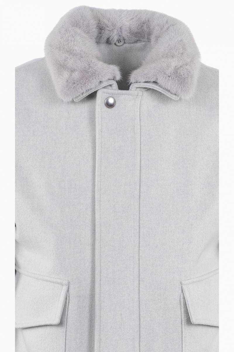 CHAQUETA FABRICADA EN ITALIA PIEL SINTÉTICA LORO PIANA