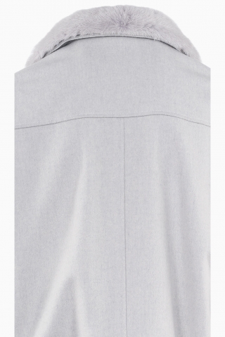 CHAQUETA FABRICADA EN ITALIA PIEL SINTÉTICA LORO PIANA