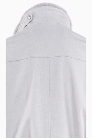 CHAQUETA FABRICADA EN ITALIA PIEL SINTÉTICA LORO PIANA