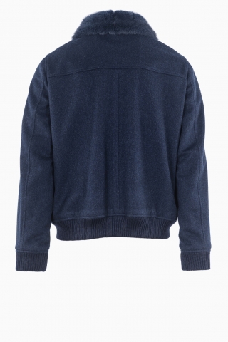 CHAQUETA FABRICADA EN ITALIA PIEL SINTÉTICA LORO PIANA