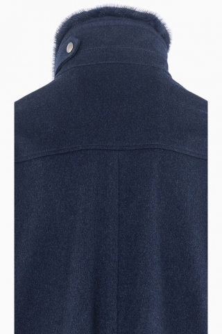 CHAQUETA FABRICADA EN ITALIA PIEL SINTÉTICA LORO PIANA