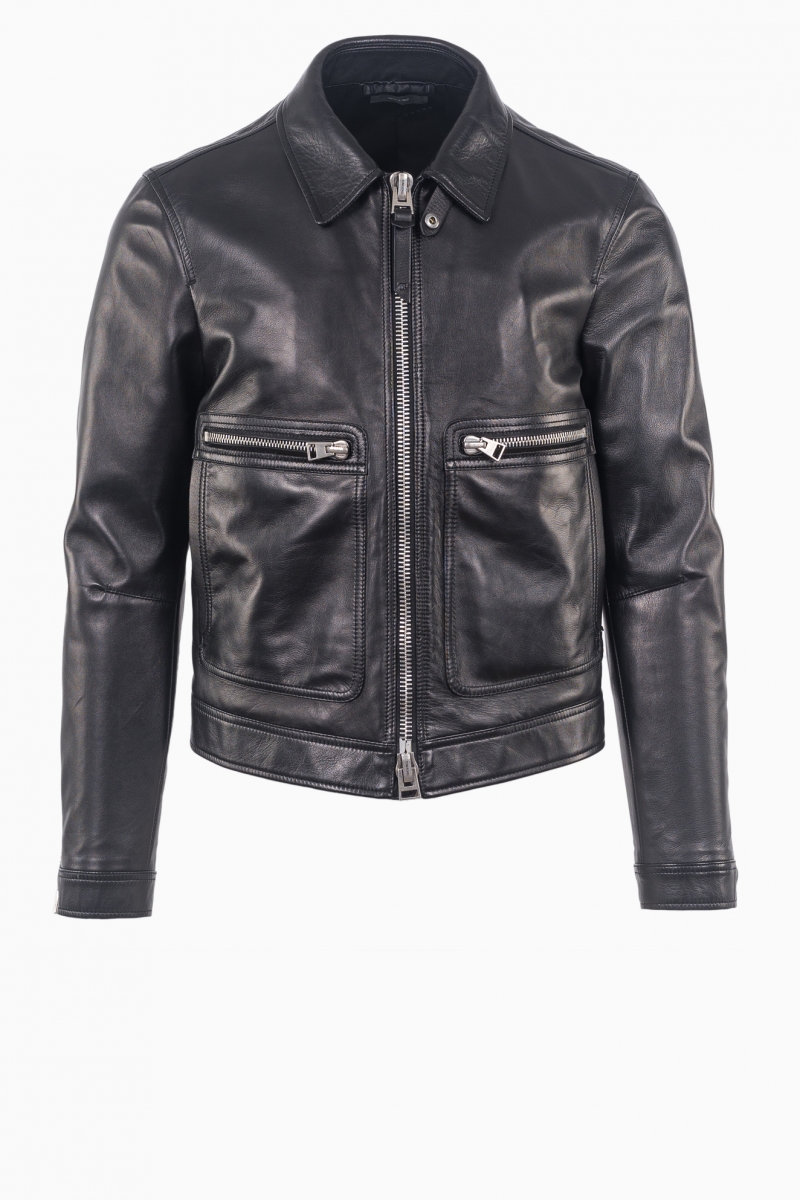 TOM FORD HERREN-BOMBERJACKE MIT REISSVERSCHLUSS