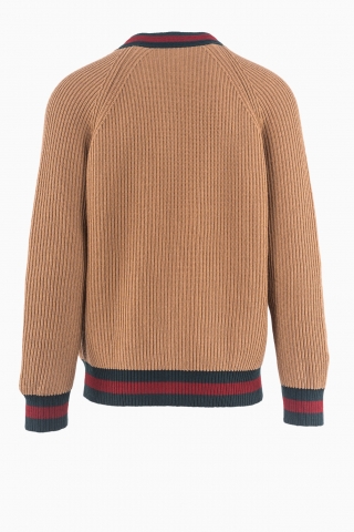 GUCCI HERREN-STRICKWOLL-CARDIGAN