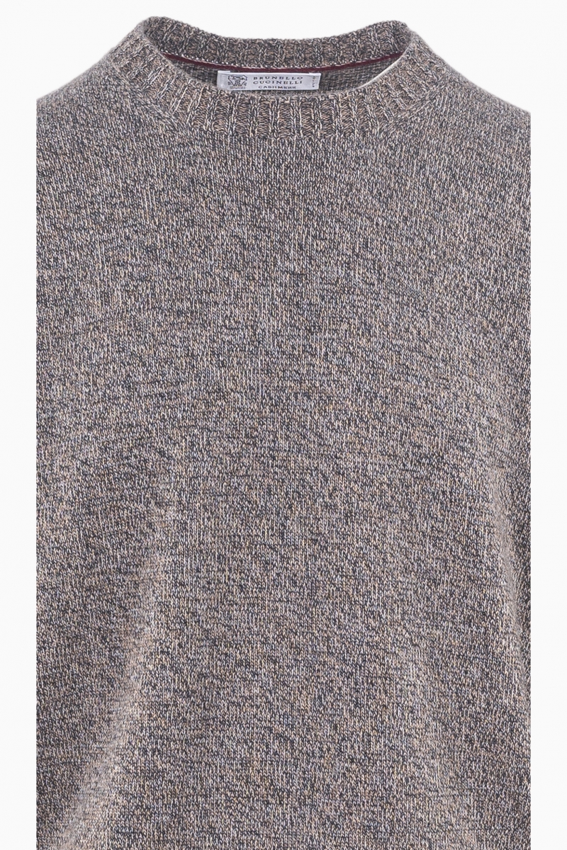 JERSEY DE CUELLO REDONDO DE CACHEMIRA PARA HOMBRE BRUNELLO CUCINELLI