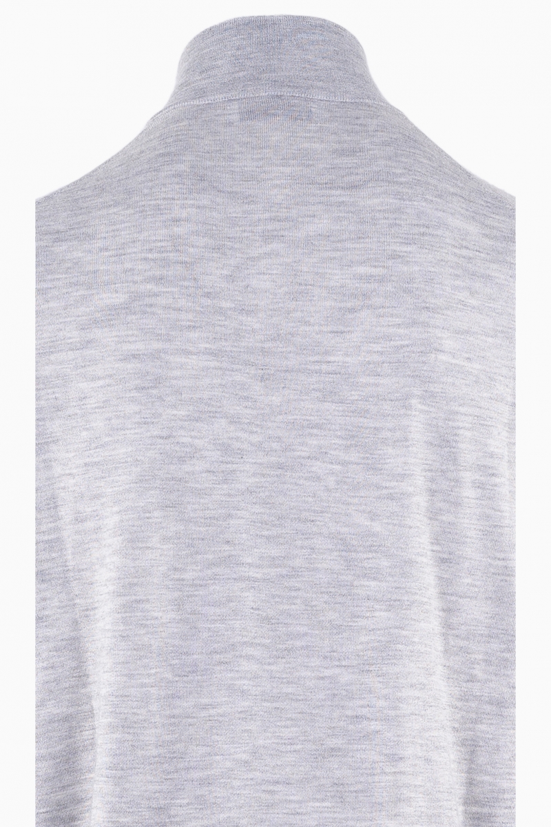 BRUNELLO CUCINELLI MEN'S CASHMERE NECK ZIPPED SWEATER