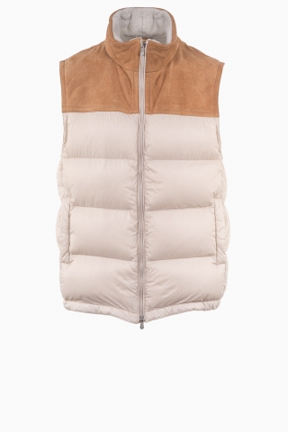 CHALECO DE PLUMAS DE PIEL PARA HOMBRE BRUNELLO CUCINELLI