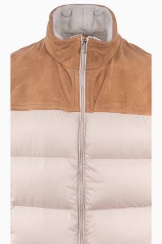 CHALECO DE PLUMAS DE PIEL PARA HOMBRE BRUNELLO CUCINELLI