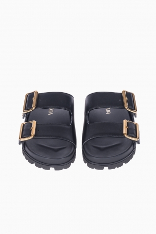 PRADA DAMEN-SLIPPER MIT DREIECK-LOGO