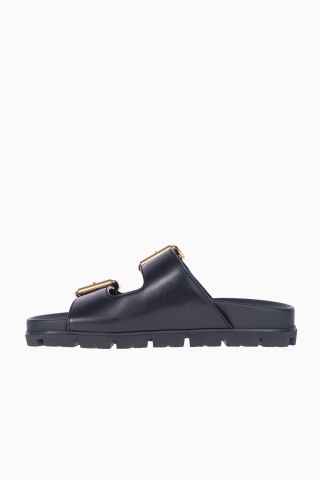 PRADA DAMEN-SLIPPER MIT DREIECK-LOGO