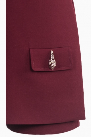 GUCCI DAMEN-JUMPSUIT AUS TWILL MIT V-AUSSCHNITT