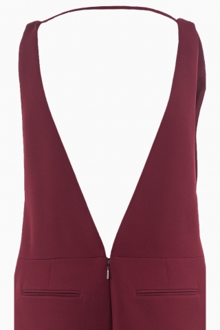 GUCCI DAMEN-JUMPSUIT AUS TWILL MIT V-AUSSCHNITT