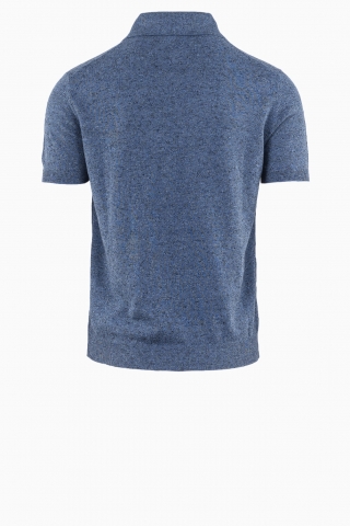 HARMONT&BLAINE HERREN-POLOSHIRT AUS GEFLAMMTEM TWEED