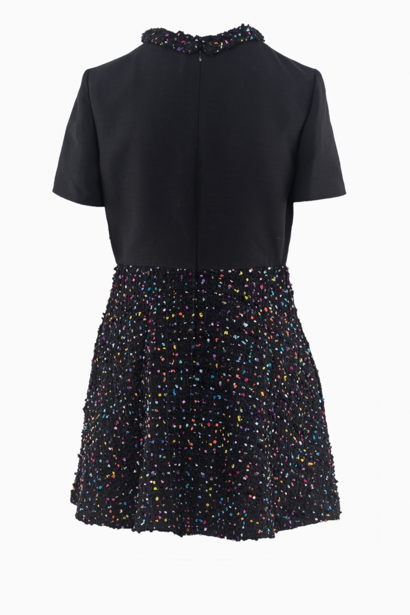 VALENTINO GARAVANI WOMEN'S DRESS CREPE AND TWEED