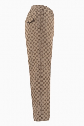 GUCCI HERRENHOSE AUS GG-CANVAS