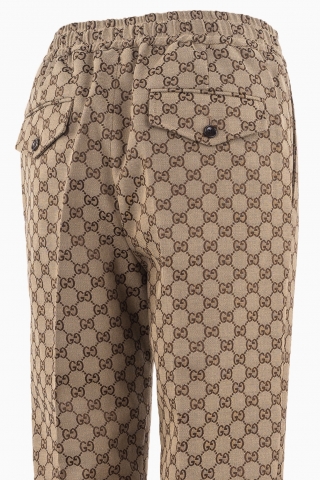 GUCCI HERRENHOSE AUS GG-CANVAS