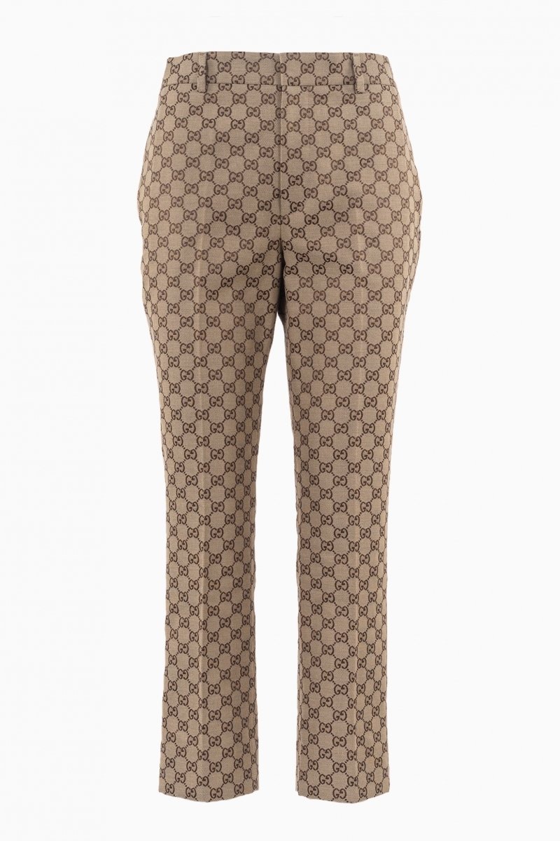 PANTALÓN DE LONA GG DE GUCCI PARA MUJER