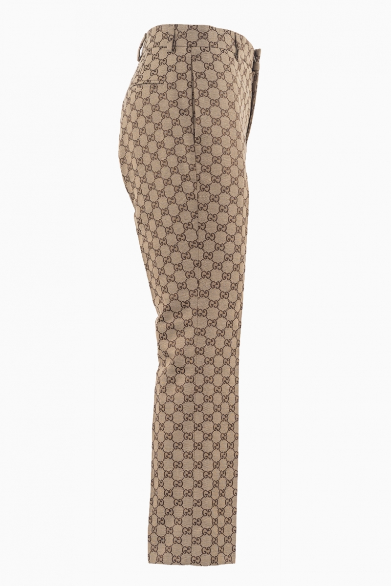PANTALÓN DE LONA GG DE GUCCI PARA MUJER