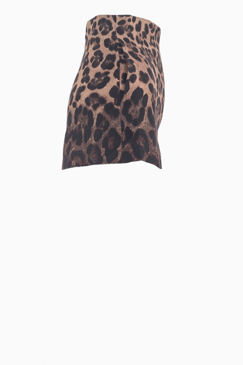 PANTALÓN DE MUJER CON ESTAMPADO DE LEOPARDO Y CADENA VALENTINO