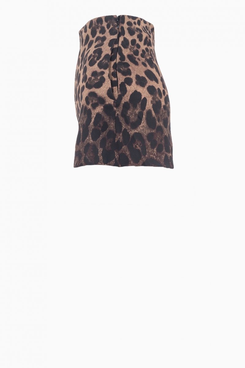 PANTALÓN DE MUJER CON ESTAMPADO DE LEOPARDO Y CADENA VALENTINO