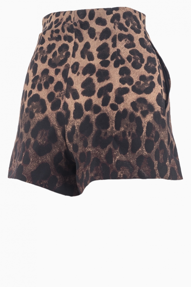 PANTALÓN DE MUJER CON ESTAMPADO DE LEOPARDO Y CADENA VALENTINO
