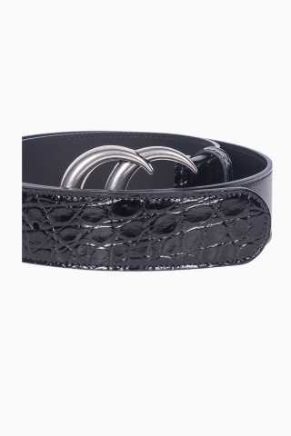 CINTURÓN DE COCODRILO DOBLE G DE GUCCI PARA HOMBRE