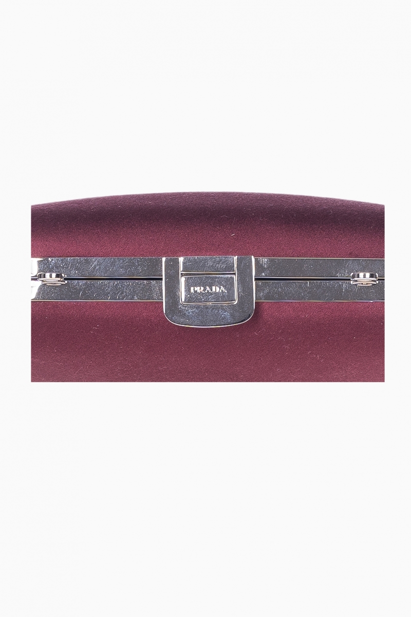 PRADA WOMEN'S VELVET CLUCH BAG