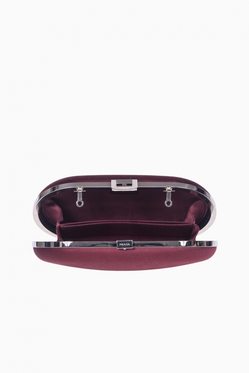 PRADA WOMEN'S VELVET CLUCH BAG