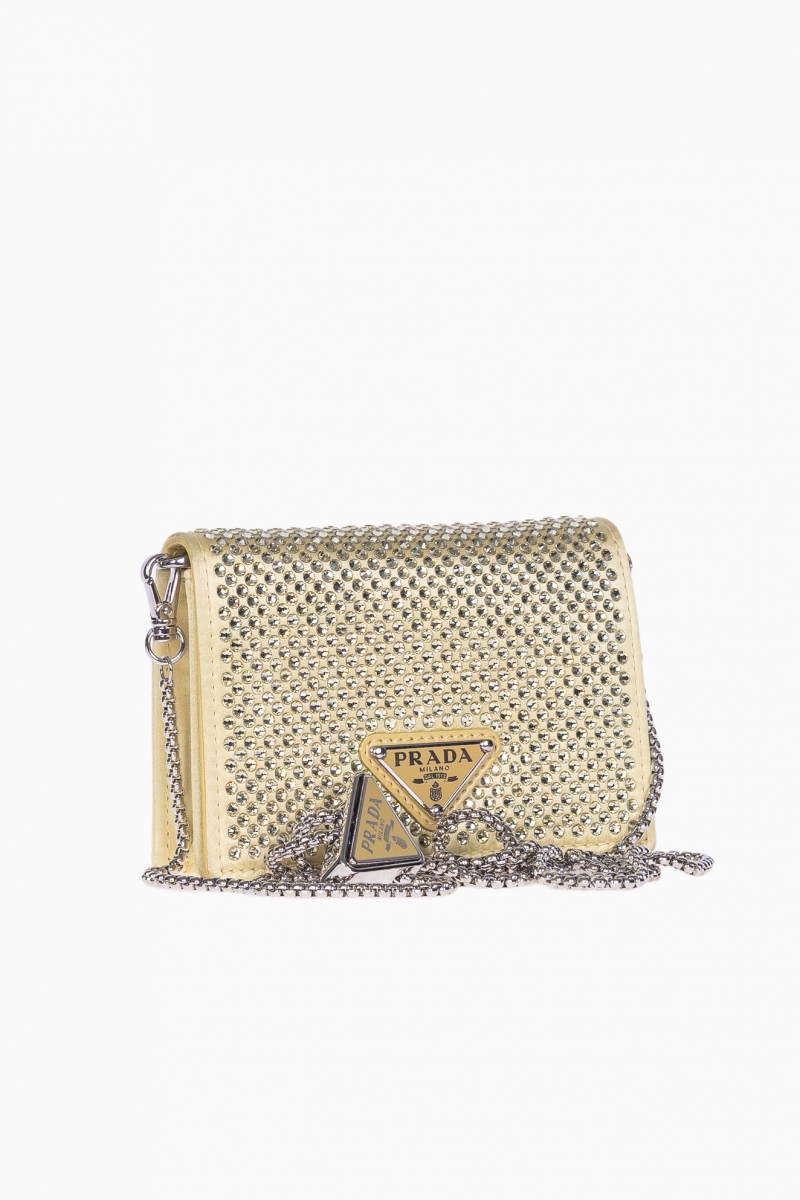 PRADA WOMEN'S CRYSTAL CARDHOLDER BAG