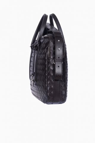 BOTTEGA VENETTA HERREN-AKTENTASCHE „GETAWAY“ AUS INTRECCIATO