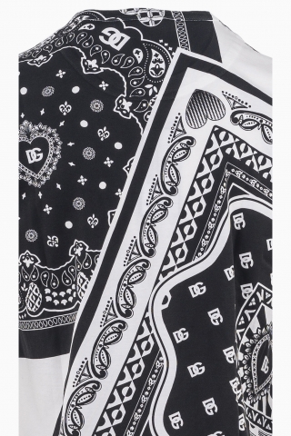 CAMISETA DOLCE&GABBANA CON ESTAMPADO DE PAÑUELO PARA HOMBRE