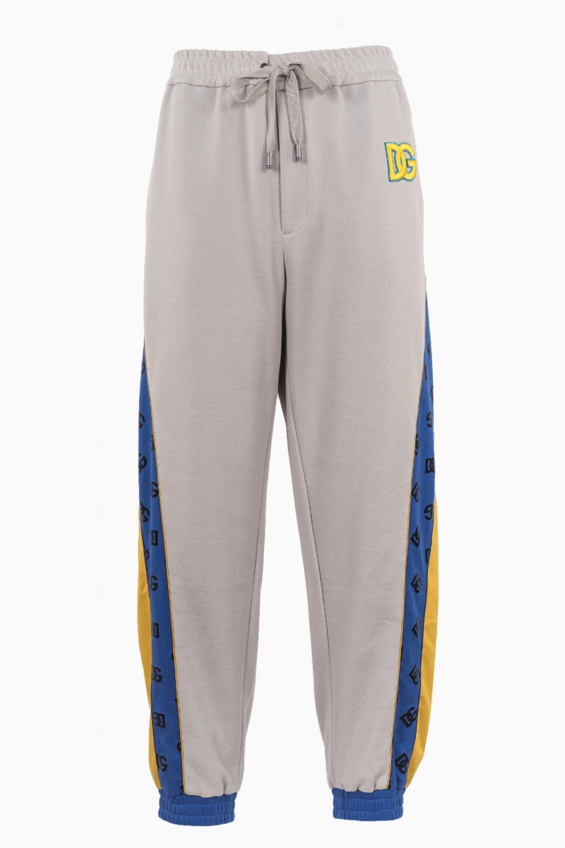 DOLCE&GABBANA EMBROIDERED DG-LOGO MEN'S T-SHIRT