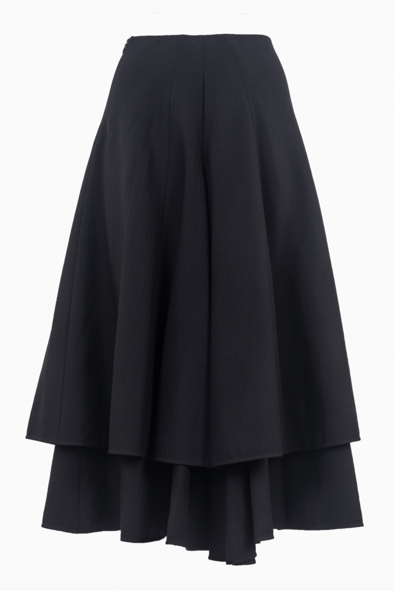 LOEWE ASYMMETRIC CONSTRUCTION SKIRT WOMEN'S