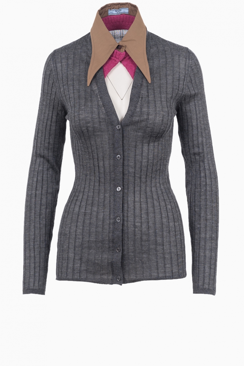 CÁRDIGAN PRADA DE SEDA PARA MUJER