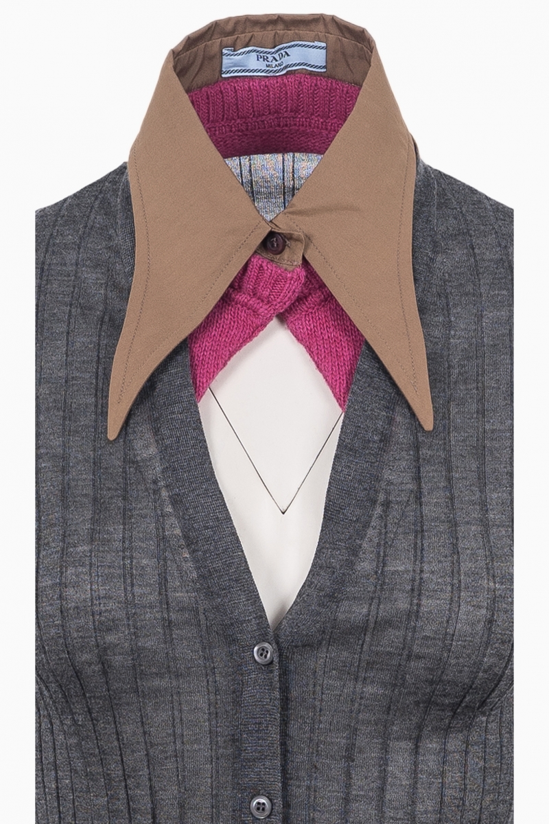 CÁRDIGAN PRADA DE SEDA PARA MUJER