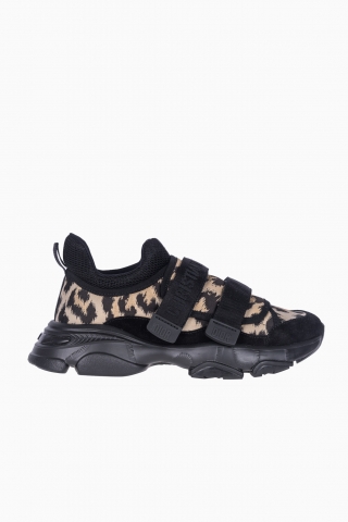 DIOR D-WONDER LEOPARD PRINT WOMEN'S SNEAKES