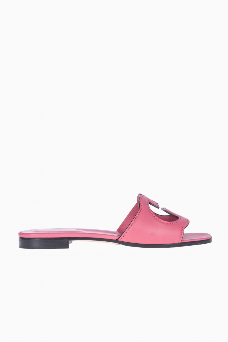 GUCCI DAMEN-SLIP-ON-SANDALEN MIT GG-LOGO