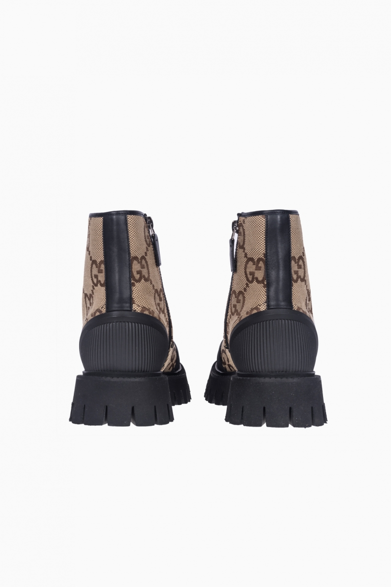 BOTAS CON CORDONES DE LONA MAXI GG DE GUCCI PARA HOMBRE